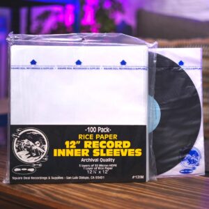 12 Inch Record Inner Sleeves by Square Deal Recordings & Supplies - Image 1